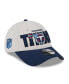 ფოტო #1 პროდუქტის Men's Stone, Navy Tennessee Titans 2023 NFL Draft 9FORTY Adjustable Hat