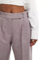 Closet London wide leg trouser in grey