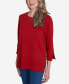 Фото #3 товара Harvest Moon Women's Cozy Textured Crew Neck Top