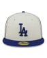 ფოტო #3 პროდუქტის Men's Cream, Royal Los Angeles Dodgers Chrome Sutash 59FIFTY Fitted Hat