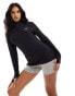 New Balance performance 1/2 zip top in black