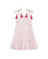 Фото #1 товара Платье для малышей Mer St. Barth Bella с бретелями розового цвета с вышивкой