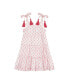 ფოტო #1 პროდუქტის Little Girls Bella Shoulder Tie Sundress Pink Dobby