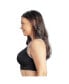 ფოტო #3 პროდუქტის Plus Size Wave Wire-free Zip Front Sports Bra