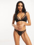 Фото #3 товара Wolf & Whistle Exclusive Fuller Bust mix & match high leg bikini bottom in black mesh