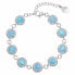 Charming bracelet with light blue opals 33105.1