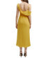 ფოტო #2 პროდუქტის Women's Mayari Asymmetric Draped-Neck Dress