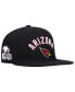 ფოტო #1 პროდუქტის Men's Black Arizona Cardinals Stacked Snapback Hat