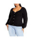 ფოტო #1 პროდუქტის Plus Size Isabelle Cardigan Sweater