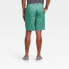 Goodfellow & Co Chino Shorts Men's 29 Dark Green Linden Flat Front 9" Inseam