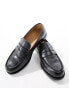 & Other Stories leather loafers in black