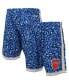 Men's Mitchell Ness x Uninterrupted Blue and White New York Knicks Hardwood Classics Swingman Shorts