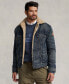 Фото #1 товара Men's Big & Tall Fleece-Lined Denim Trucker Jacket