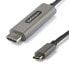 Фото #4 товара StarTech.com 6ft (2m) USB C to HDMI Cable 4K 60Hz w/ HDR10 - Ultra HD USB Type-C to 4K HDMI 2.0b Video Adapter Cable - USB-C to HDMI HDR Monitor/Display Converter - DP 1.4 Alt Mode HBR3 - 2 m - HDMI Type A (Standard) - USB Type-C - Male - Male - Straight