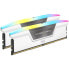 Фото #1 товара Corsair Vengeance RGB DDR5-6000 RAM, CL36, XMP - 32 GB Dual-Kit, weiß