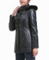 Фото #3 товара Plus Size Flora Leather Toggle Coat