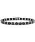 ფოტო #1 პროდუქტის Black & White Diamond Tennis Bracelet (10 ct. tw) in Sterling Silver & Black Rhodium-Plate