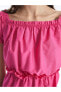 Фото #4 товара XSIDE Kayık Yaka Düz Kısa Kollu Kadın Elbise mrglobal