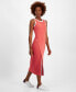 ფოტო #3 პროდუქტის Women's Side-Slit Sleeveless Midi Dress