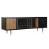 ТВ шкаф DKD Home Decor Чёрный Темно-коричневый Стеклянный Деревянный MDF 166 x 40 x 55 cm