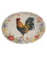 Фото #1 товара Floral Rooster Oval Platter 16"