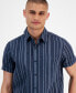 Фото #3 товара Men's Horacio Regular-Fit Striped Shirt, Created for Macy's