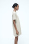 Фото #3 товара Короткое платье из мягкой ткани ZARA