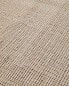 Flecked rectangular cotton jute rug