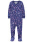 Фото #1 товара Baby 1-Piece Unicorn 100% Snug Fit Cotton Footie Pajamas 12M