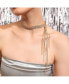 ფოტო #2 პროდუქტის Women's Silver Bling Cluster Necklace