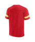 Men's Red Kansas City Chiefs Jersey Tackle V-Neck T-shirt