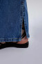 90's Wide Leg Yırtmaçlı Jean Uzun %100 Pamuk Pantolon
