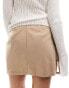 In The Style cargo wrap mini skirt in beige Бежевый, 40 - фото #4