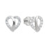 Фото #1 товара Delicate heart earrings in white gold 239 001 01201 07