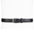 Фото #5 товара Men's Faux Leather Pebble Grain Stretch Belt, Created for Macy's