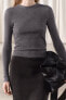 Ribbed wool and cashmere blend sweater