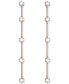 Фото #1 товара Серьги Swarovski GoldTone Crystal Bar Linear