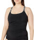 Фото #1 товара Profile by Gottex 259337 Women's Scoop Neck Cup Tankini Top Swimwear Size 32D