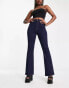 Фото #8 товара ASOS DESIGN power stretch flare in dark blue