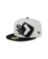 Men's Cream/Black Chicago White Sox Lonestar 59FIFTY Fitted Hat Cream, Black, 8 - фото #1