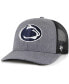 ფოტო #1 პროდუქტის Men's Charcoal Penn State Nittany Lions Carbon Trucker Adjustable Hat