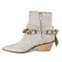 Фото #3 товара Diba True Paper Lily Western Chain Pull On Snip Toe Womens Off White Casual Boo