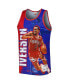 Men's Allen Iverson Royal Philadelphia 76ers 1996-97 Hardwood Classics Player Burst Tank Top