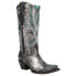 Фото #4 товара Corral Boots Art 21 Studs Metallic Snip Toe Cowboy Womens Black Casual Boots C3