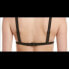 Sole East 285072 Womens Colorblock Stretch Bikini Top Blue, Size Large