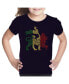 ფოტო #1 პროდუქტის Big Girl's Word Art T-shirt - One Love Lion