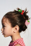 2-pack cherry and strawberry hair clips