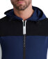 ფოტო #3 პროდუქტის Karl Lagerfeld Men's Hooded Color Block Windbreaker Jacket