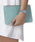 ფოტო #5 პროდუქტის Women's Carson Premium Lady Moonphase Blue Leather Strap Watch 32mm