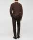 Фото #2 товара Men's Ribbed Details Knitted Sweater